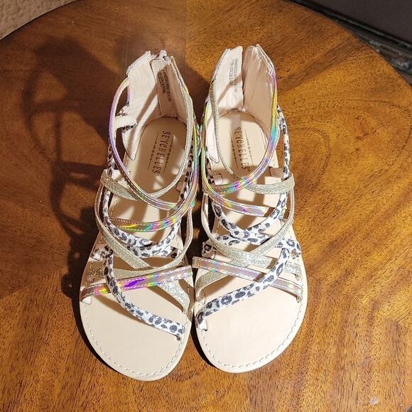 NEW SEYCHELLES ANTHROPOLOGIE BRAND KAMI BACK ZIPPER CLOSURE OPEN TOE SANDAL - Picture 4 of 14